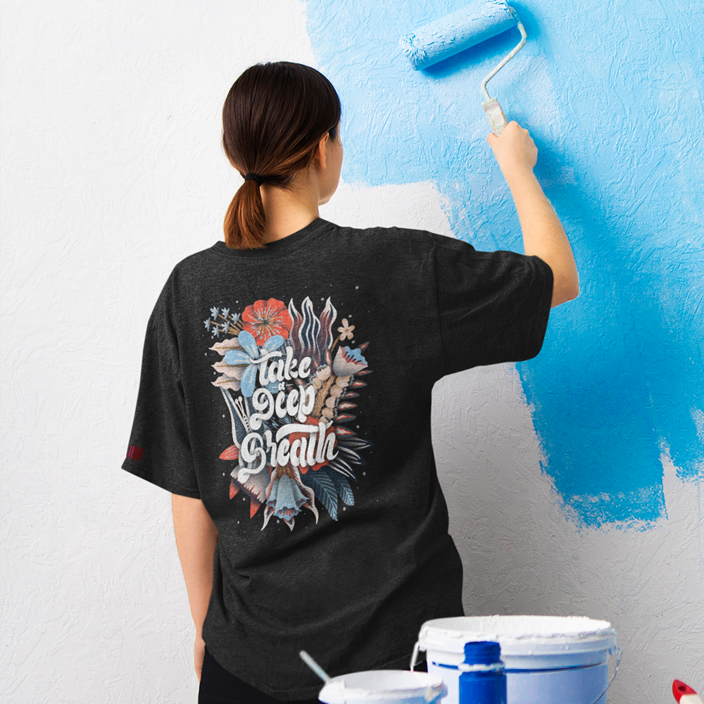 DEEP BREATH Oversized T-Shirt 240GSM Biowash