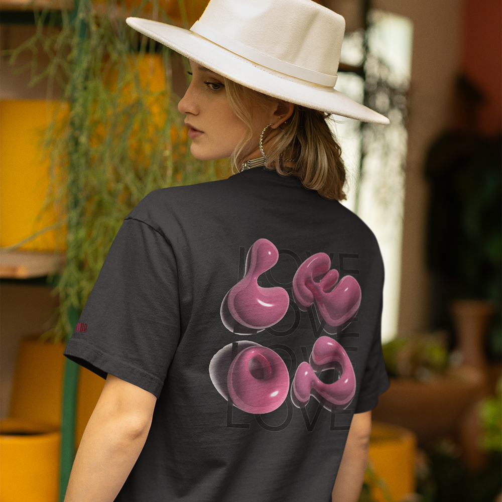 LOVE Oversized T-Shirt 240GSM Biowash