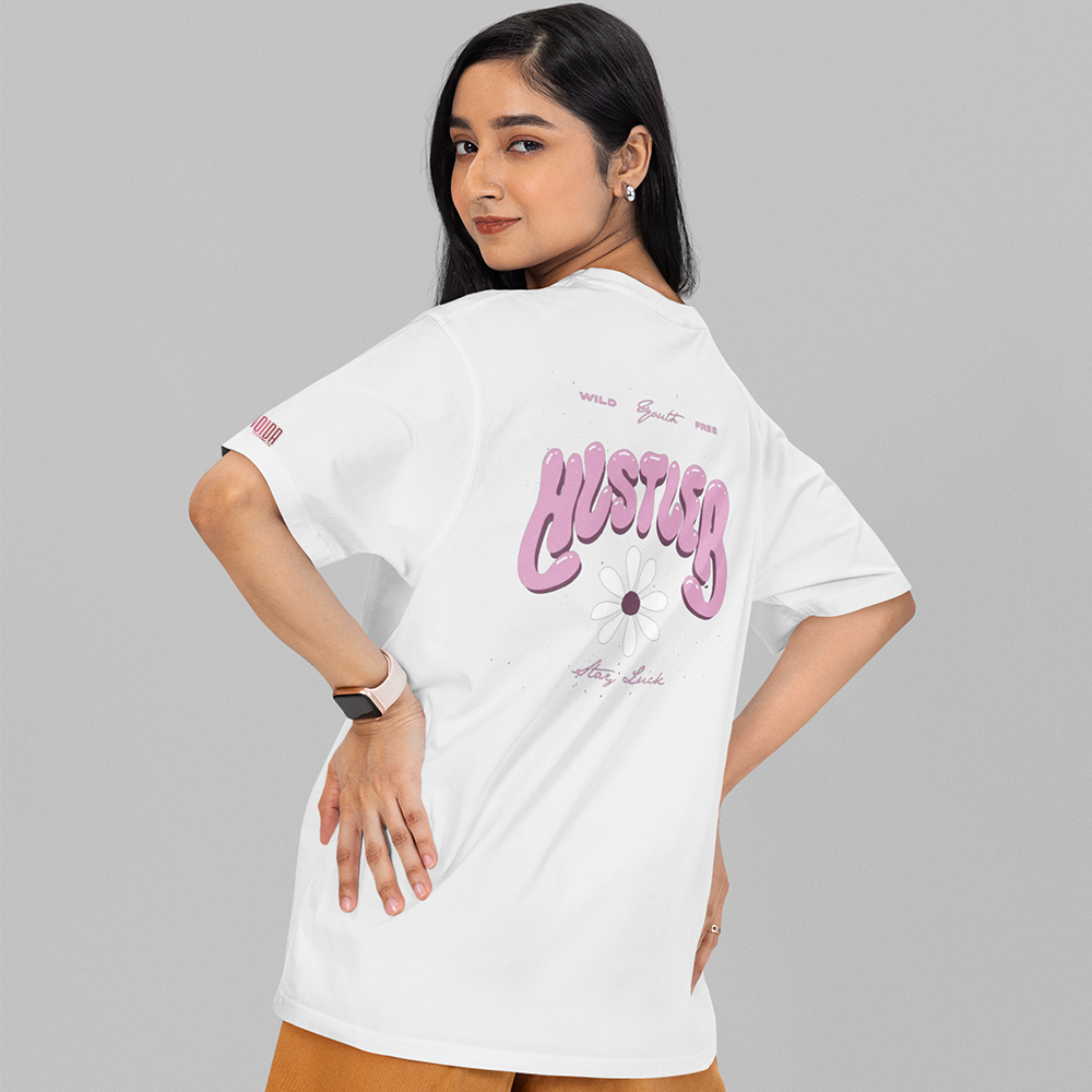 HUSTLER Oversized T-Shirt 240GSM Biowash
