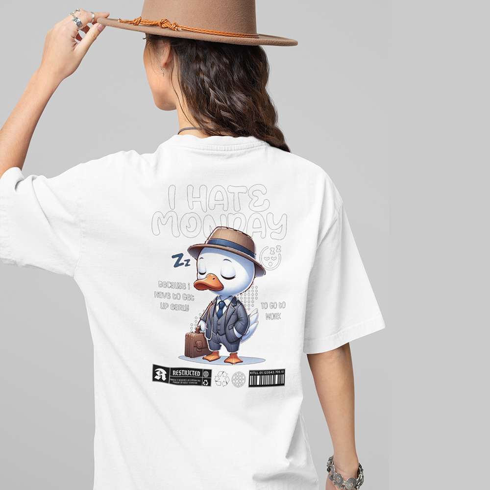 HATE MONDAY Oversized T-Shirt 240GSM Biowash