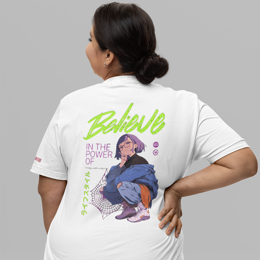 BELIEVE Oversized T-Shirt 240GSM Biowash