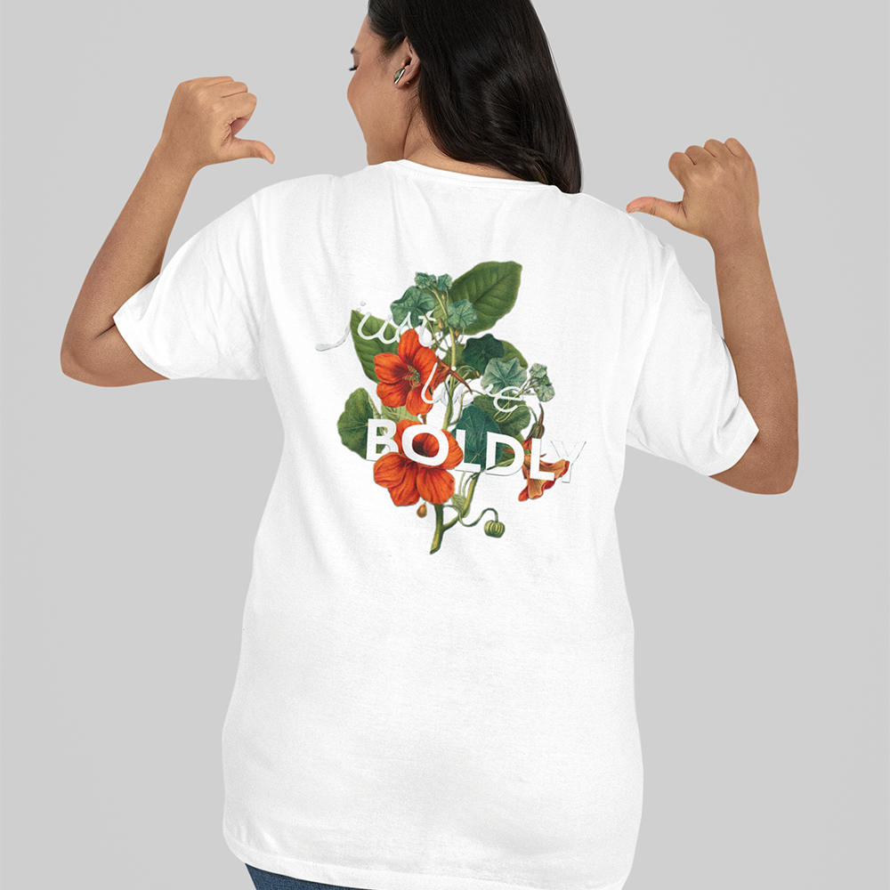 LIVE BOLDLY Oversized T-Shirt 240GSM Biowash