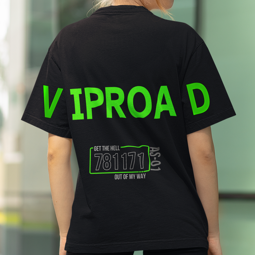 VIP ROAD (Unisex OVERSIZED TShirt 250GSM TOP QUALITY Cotton)