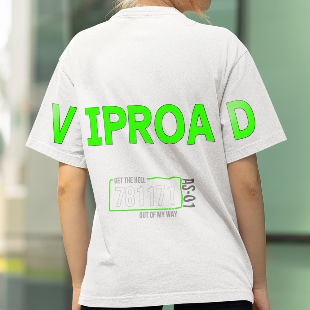 VIP ROAD (Unisex OVERSIZED TShirt 250GSM TOP QUALITY Cotton)