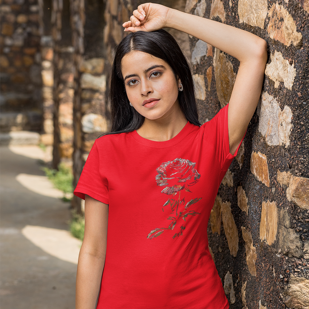 ROSE Regular T-Shirt 180GSM Biowash