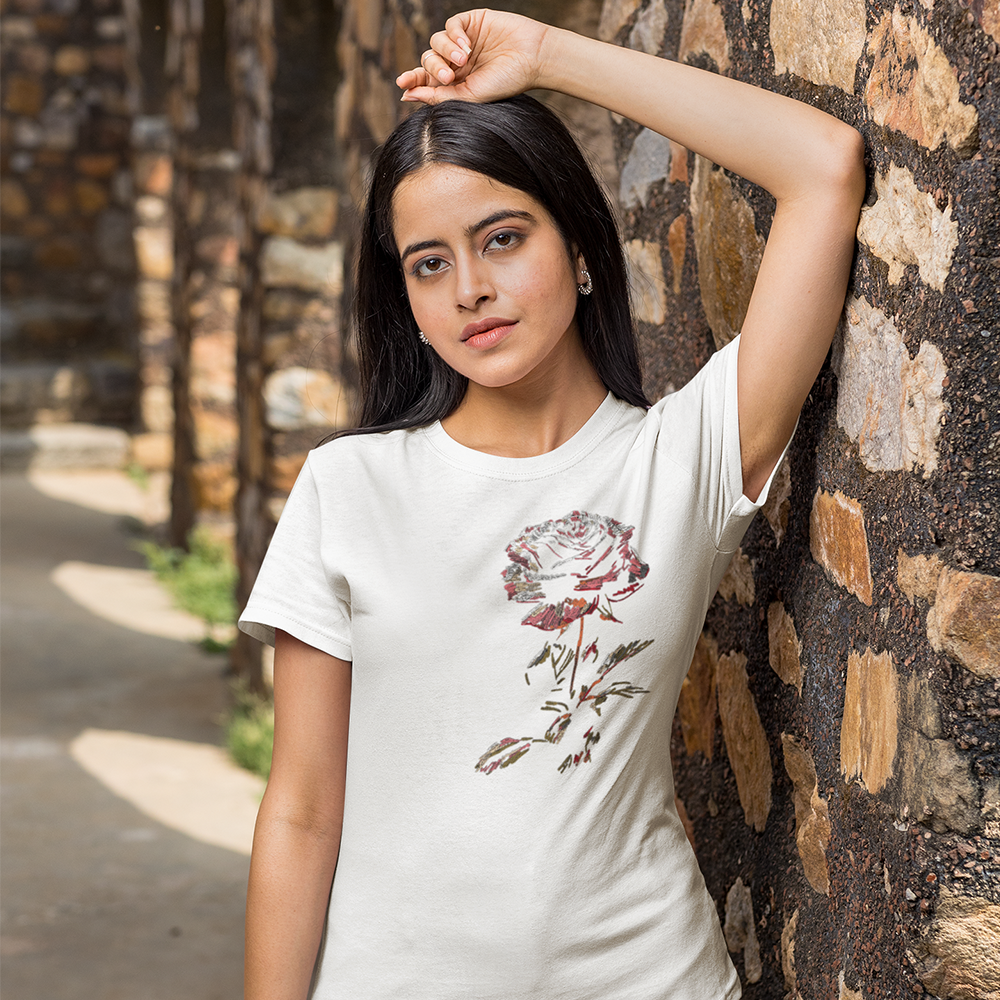 ROSE Regular T-Shirt 180GSM Biowash