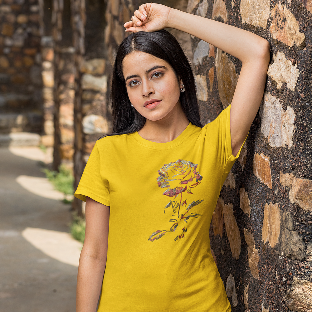 ROSE Regular T-Shirt 180GSM Biowash