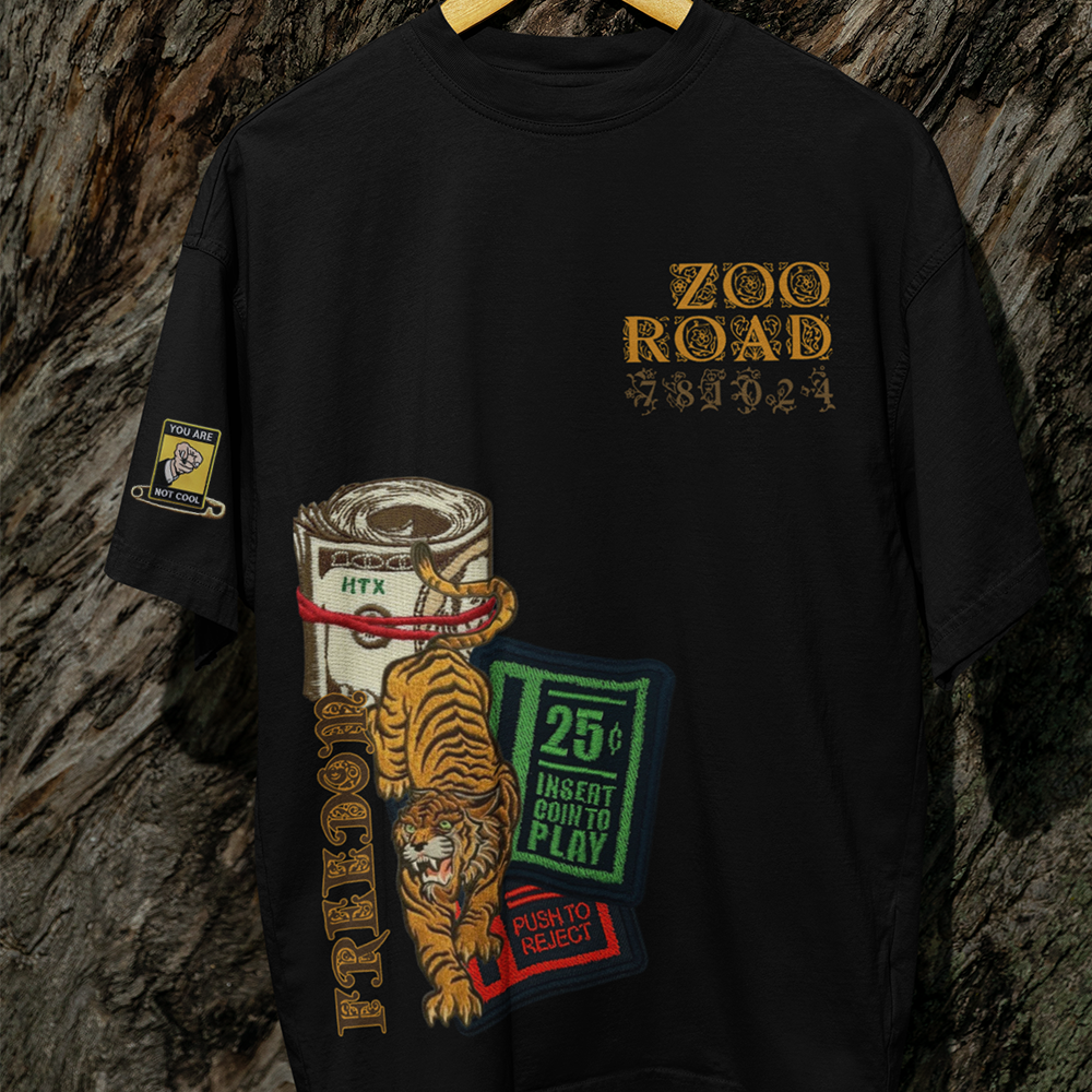 ZOO ROAD (Unisex OVERSIZED TShirt 250GSM TOP QUALITY Cotton)
