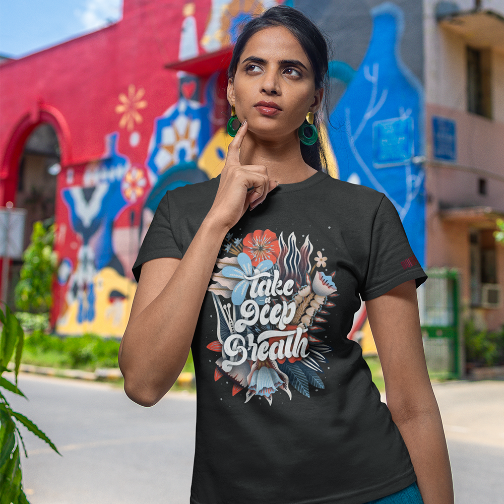 DEEP BREATH Regular T-Shirt 180GSM Biowash