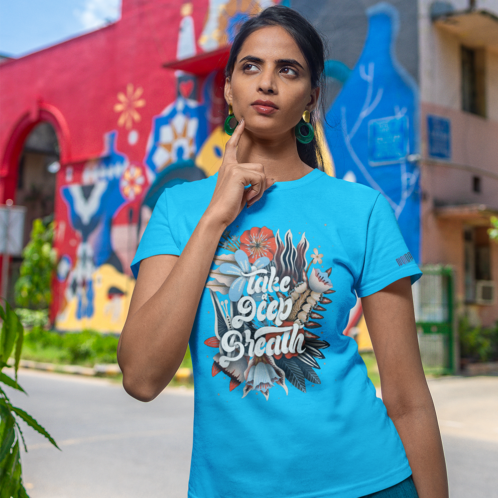 DEEP BREATH Regular T-Shirt 180GSM Biowash