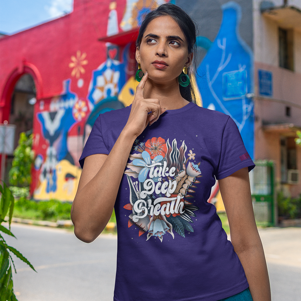 DEEP BREATH Regular T-Shirt 180GSM Biowash