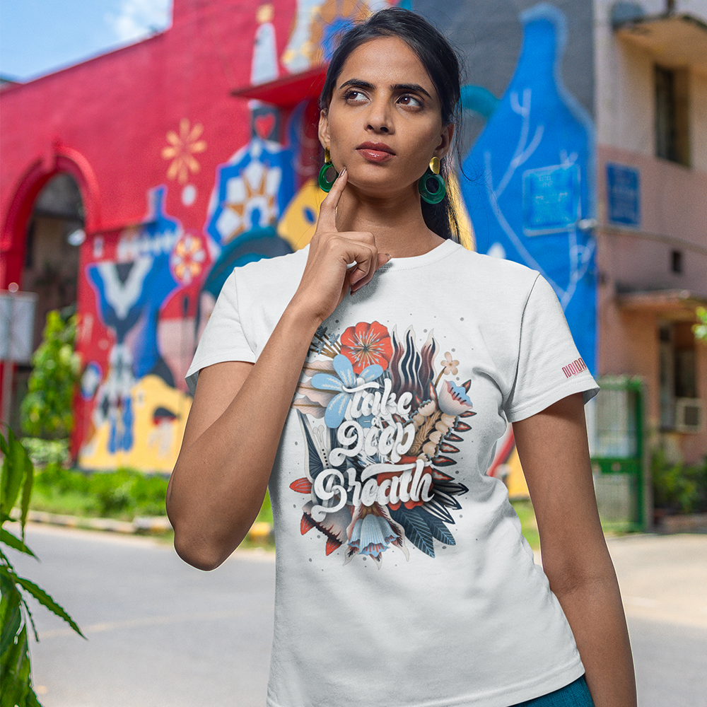 DEEP BREATH Regular T-Shirt 180GSM Biowash