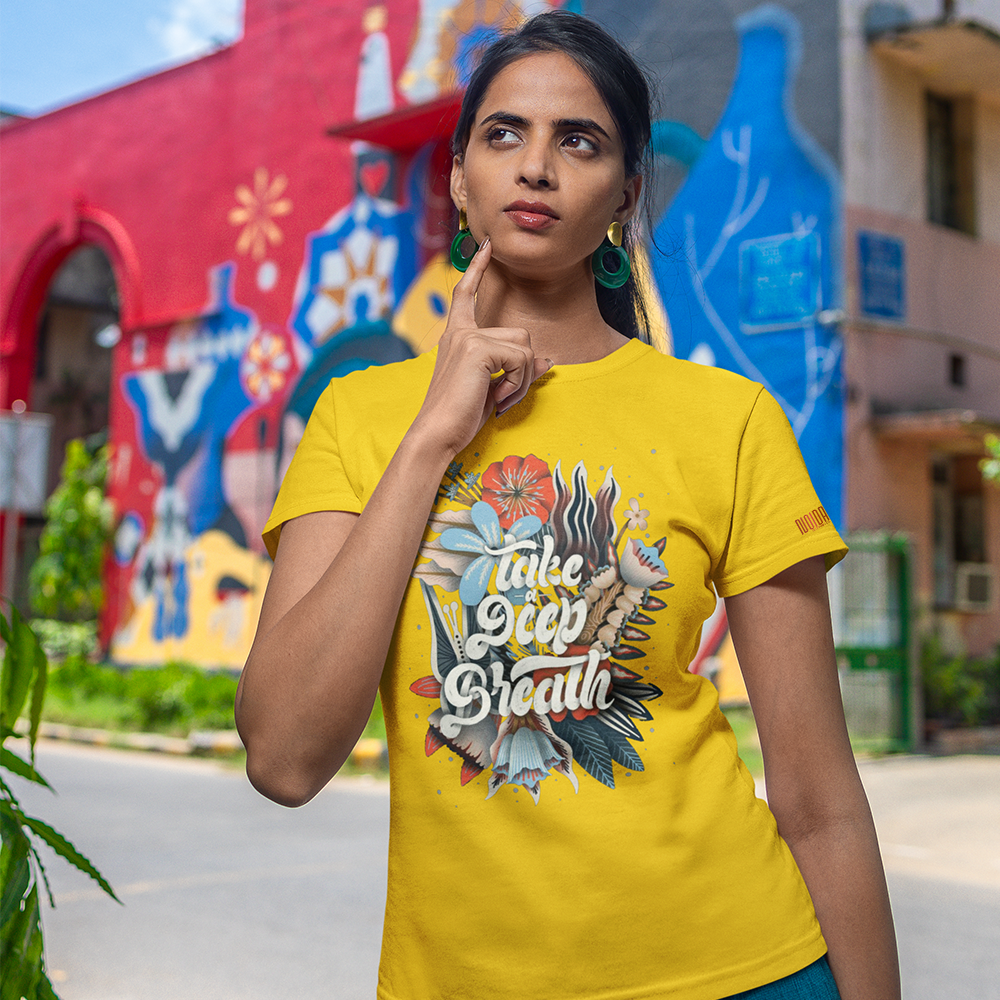 DEEP BREATH Regular T-Shirt 180GSM Biowash