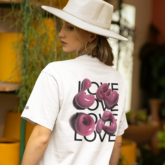 LOVE  Oversized T-Shirt  240GSM Biowash