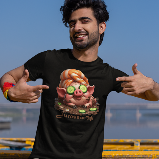 JURASSIC PORK পর্ক  (Unisex TShirt 180GSM Biowash Cotton)
