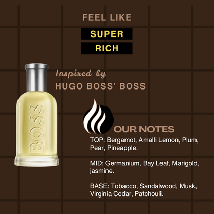 MANALI CIGAR (men)  50ml  EDP+ Luxury Perfume  (Inspired by HUGO BOSS' BOSS)